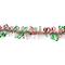 50ft. White, Red & Green Christmas HO HO HO Wrapped Tinsel Garland